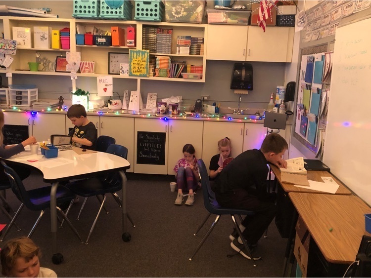 students snuggled down