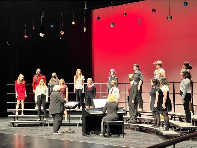 students singing