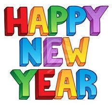 multicolor letters that say Happy New Year