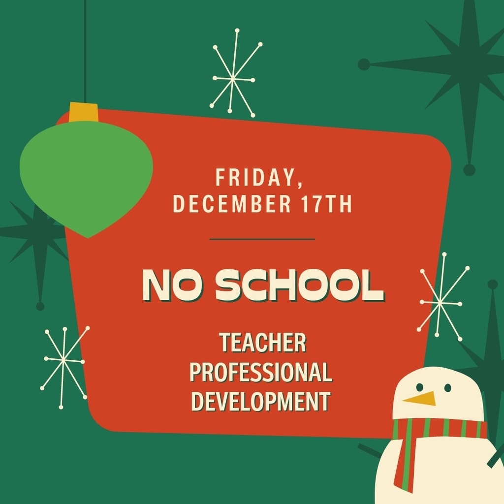 announcement with a snowman