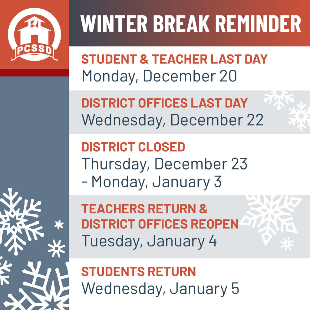 winter break reminder