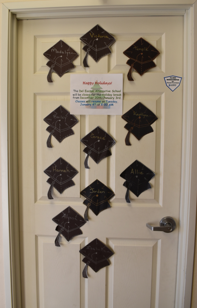 DEAS Door with Graduate Names
