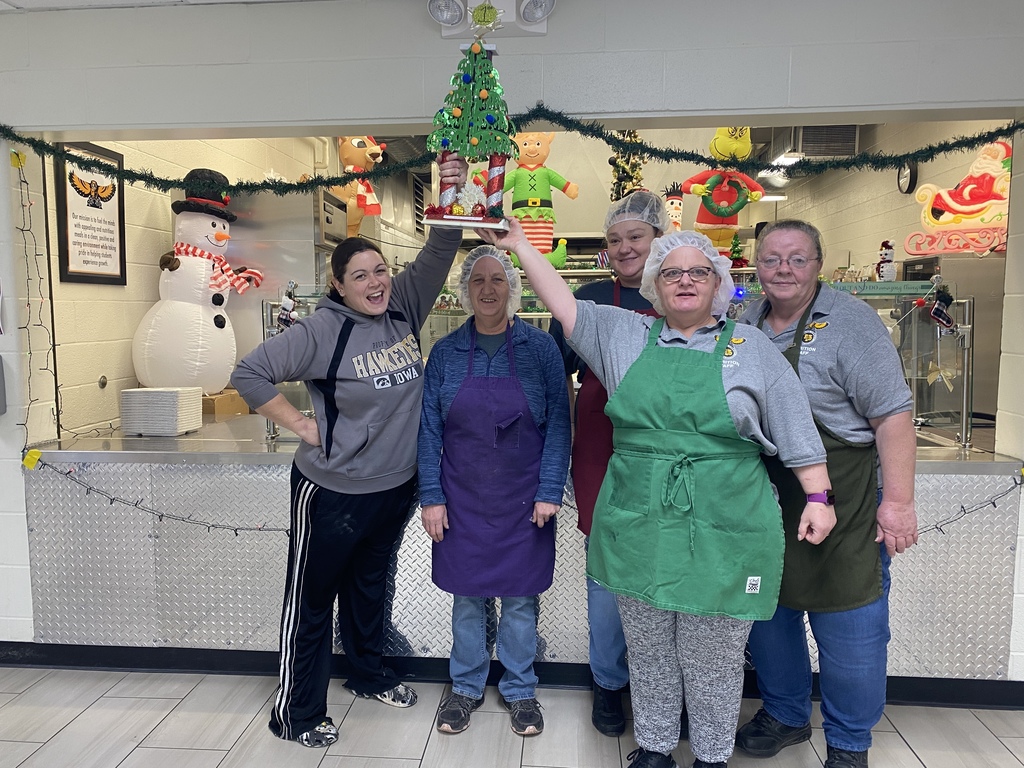 Kitchen Staff with trophy