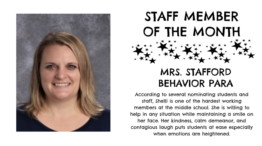 January MPMS Staff Member of the Month