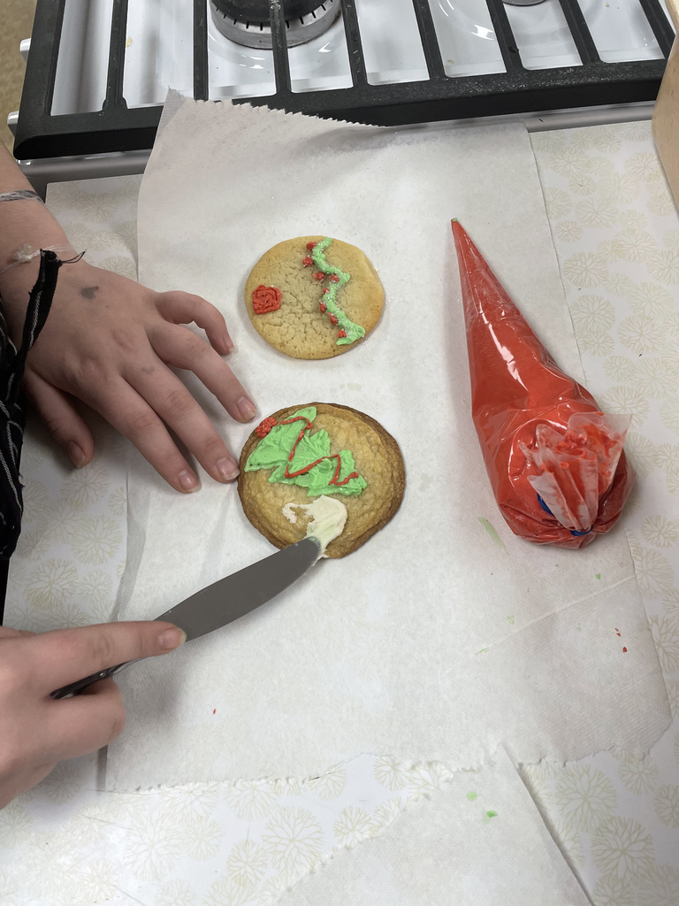 Decorated Christmas cookies