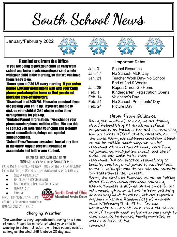 Jan/Feb 22 Newsletter