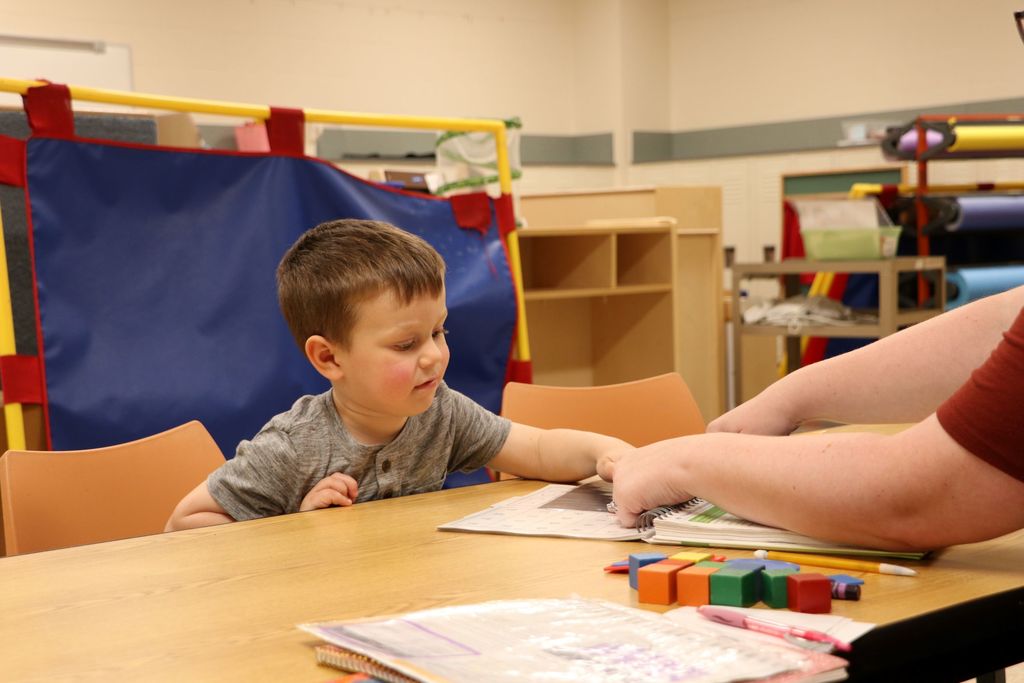 Child during early childhood screening 