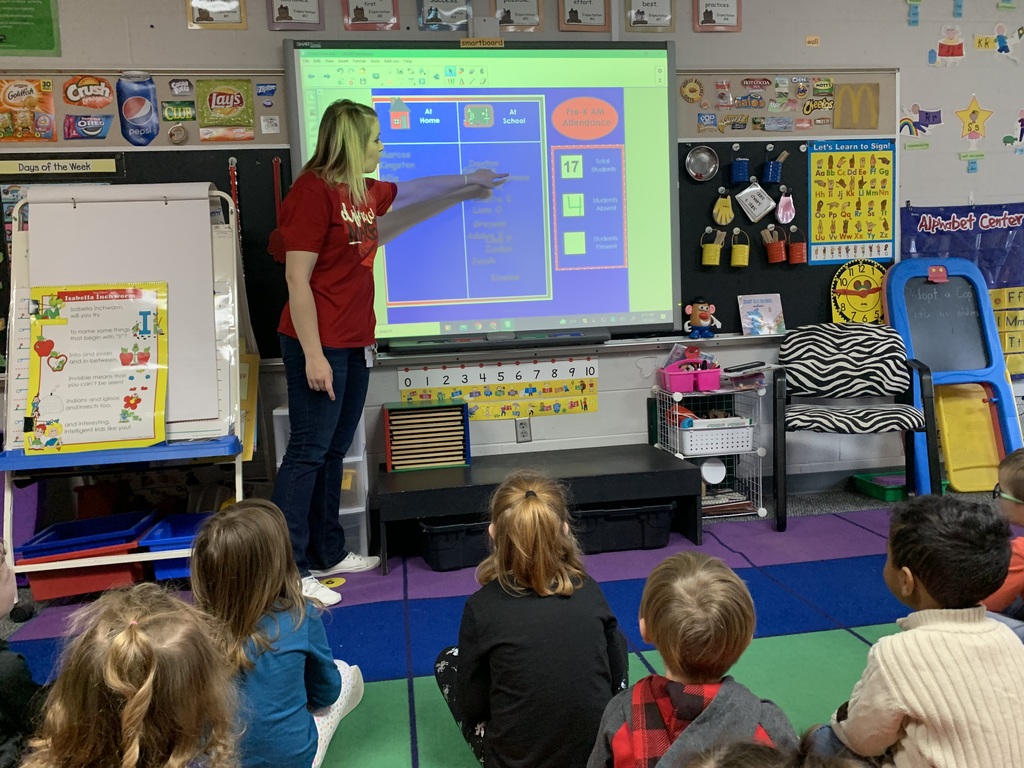 As a part of their morning attendance routine, Pre-K students add their names to the "present" column, and then count together the number of students who are absent and the number who are present. These students are learning great number sense! #CPSZEBRAPRIDE