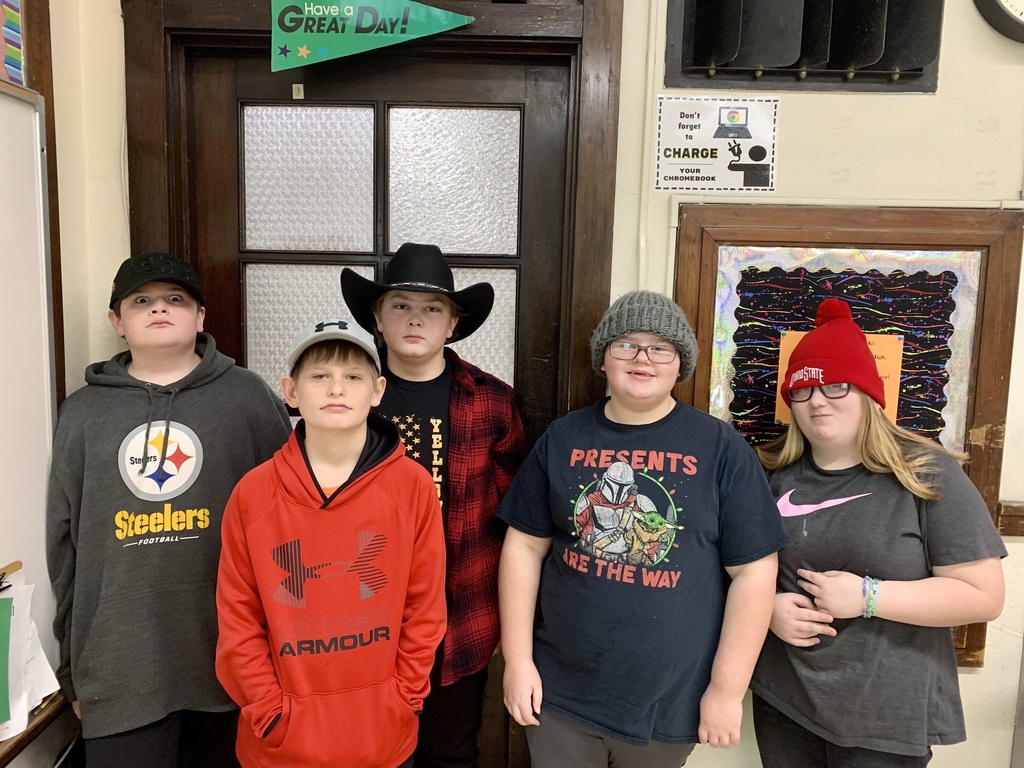 students wearing hats