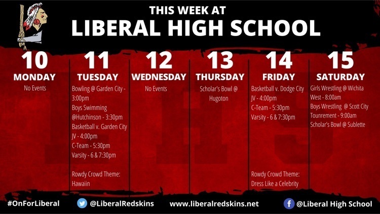 LHS Week At A Glance| January 10 - January 15