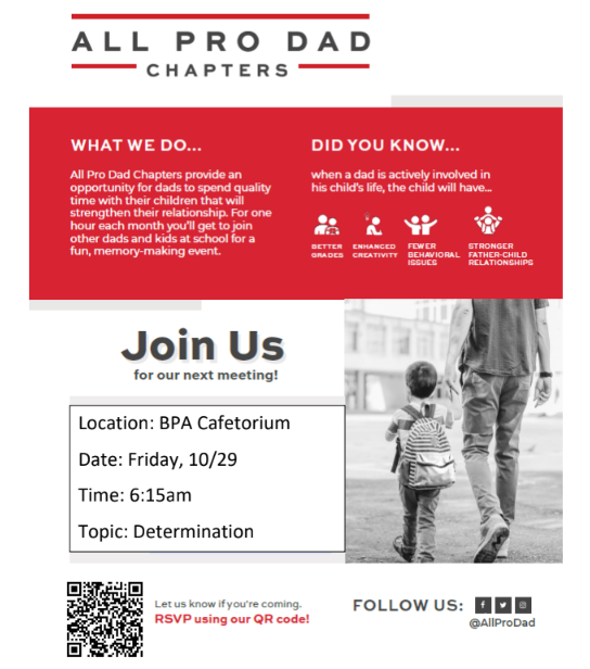 All Pro Dad Meeting at BPA