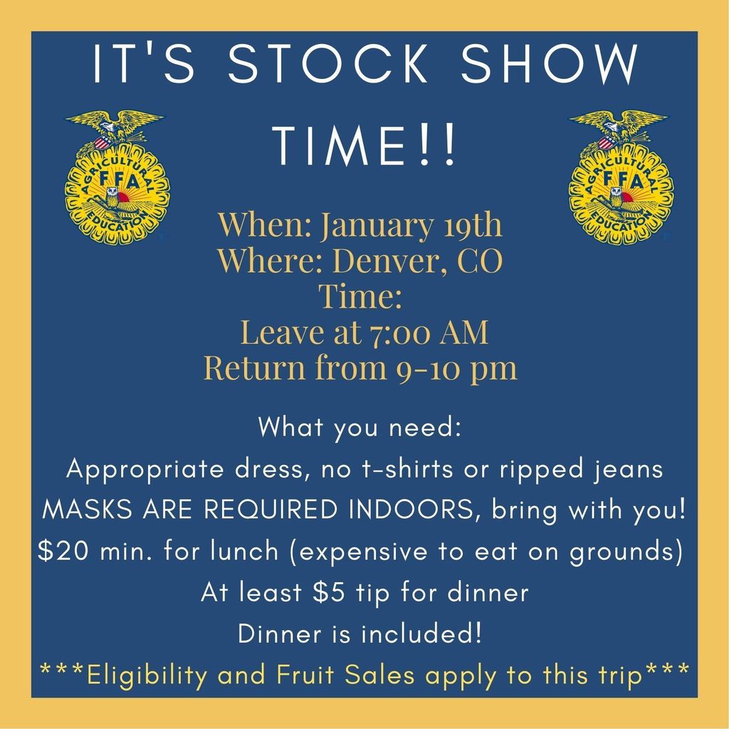  FFA is going to National Western Stock Show