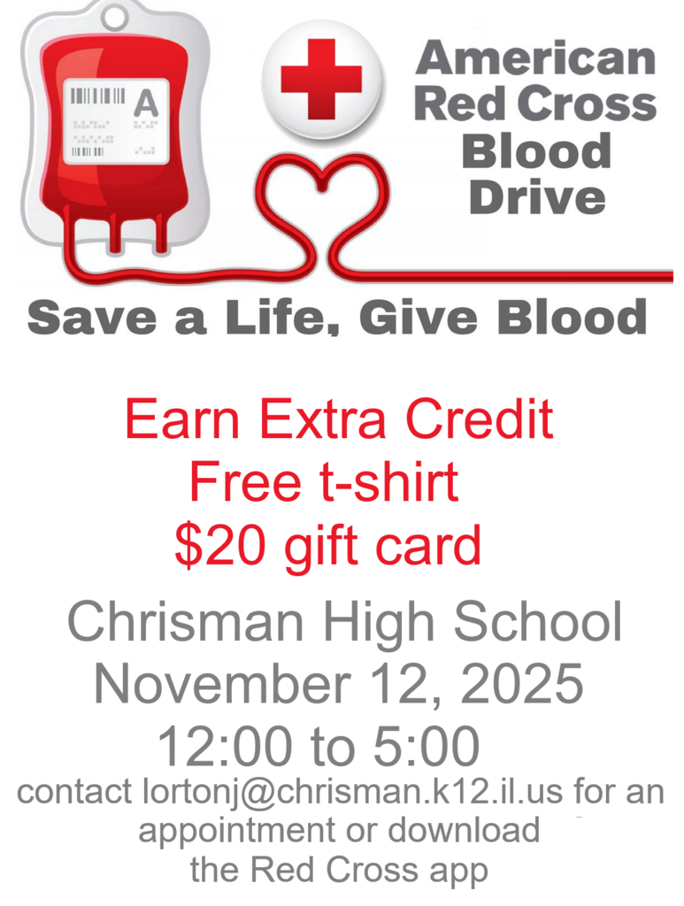 American Red Cross blood drive information