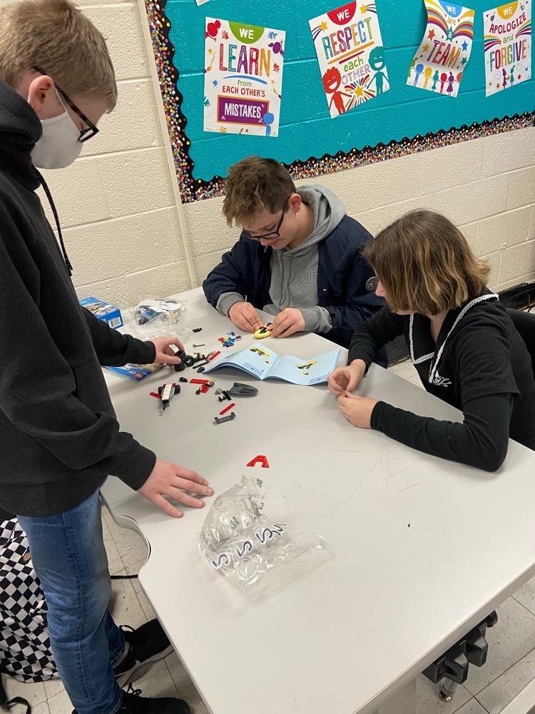 Club day fun at JCMS with the Lego Club sponsored by Ms. Colvin and Mrs. Lain 