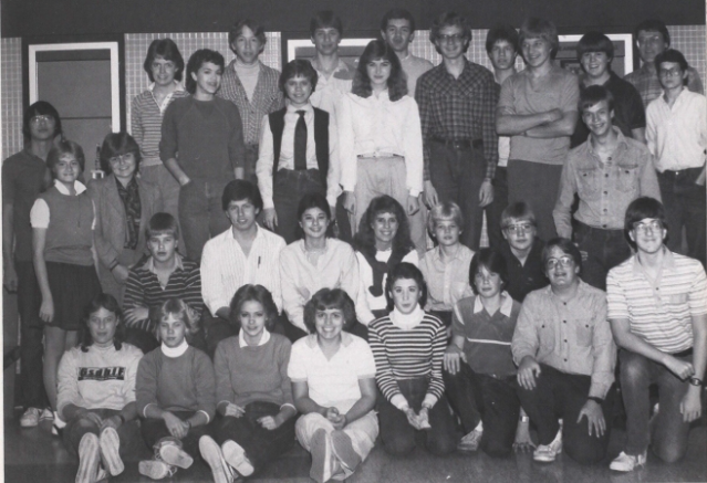 Debate team photo from 1983