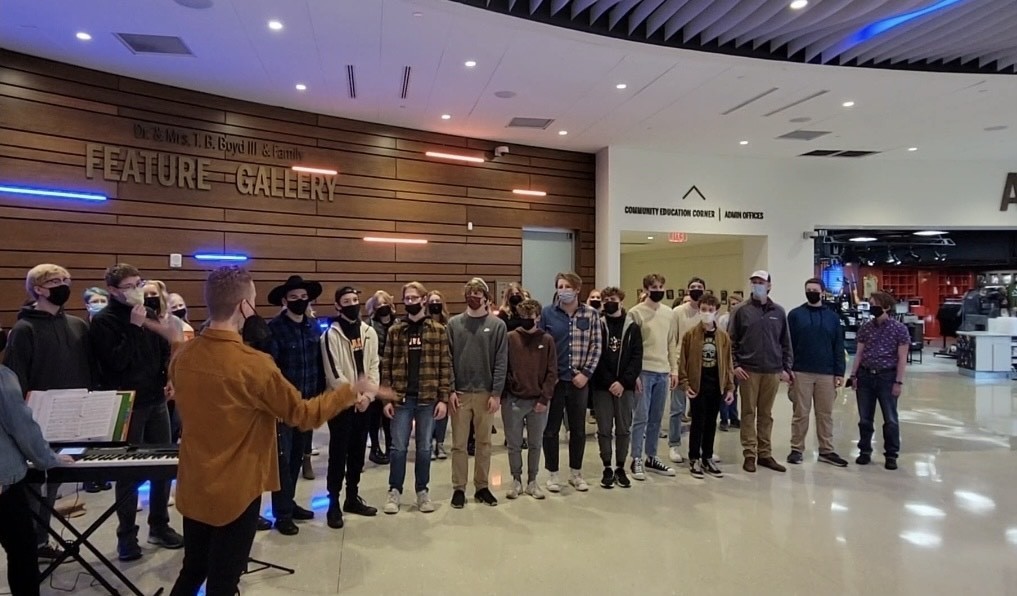 Choir performing at the National Museum of African Music 