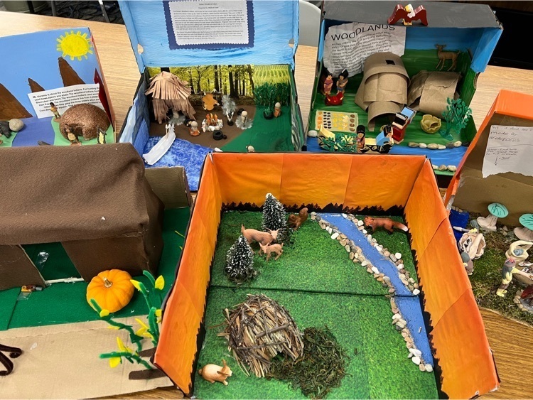 Dioramas by 4th graders