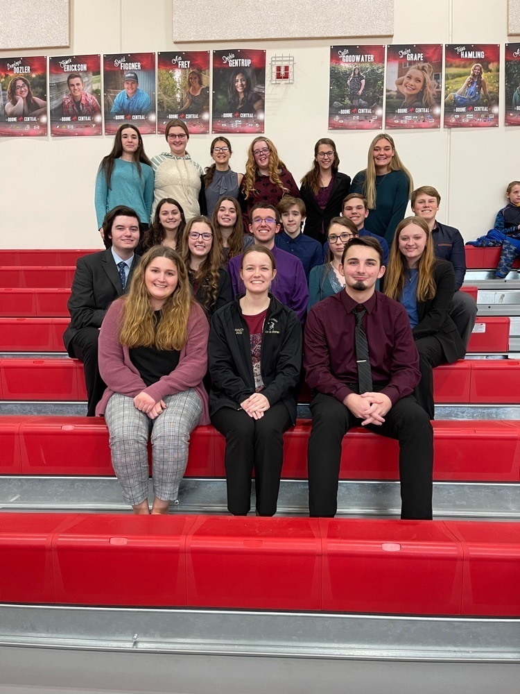 BC High School Speech members competed at Boone Central (three members not pictured)