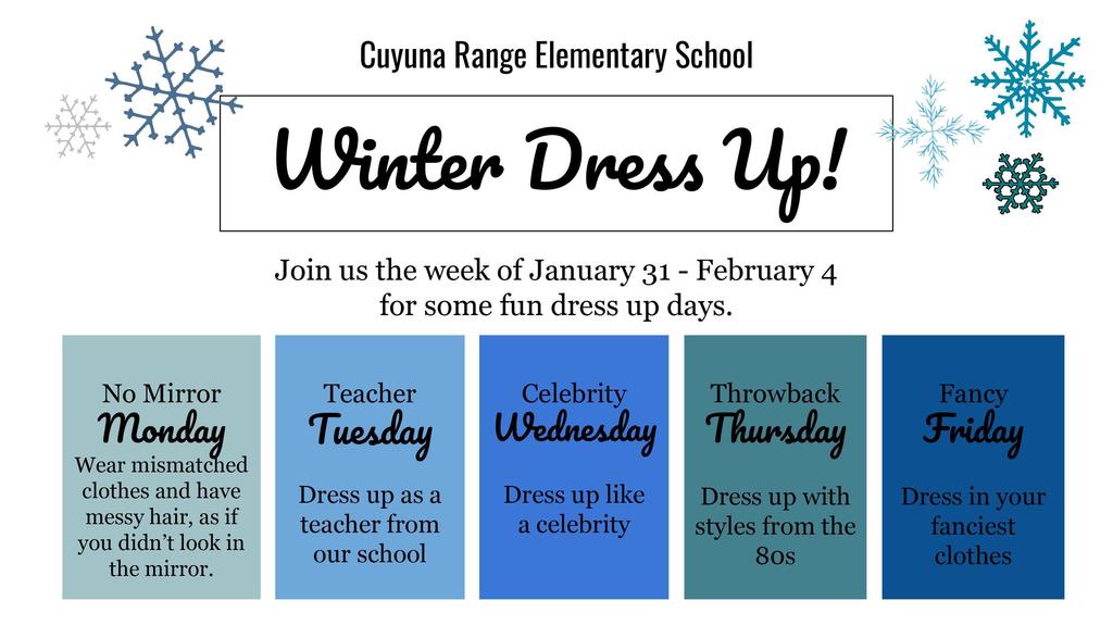 winter dress up days at cres