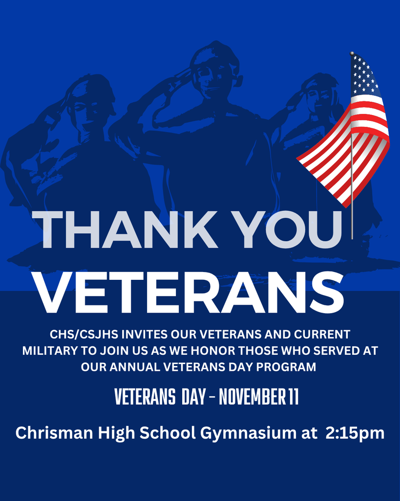 Thank you veterans sign and invitation. 