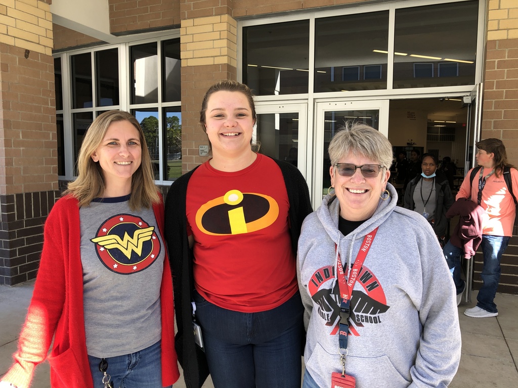 Our 8th grade team are superheros! 