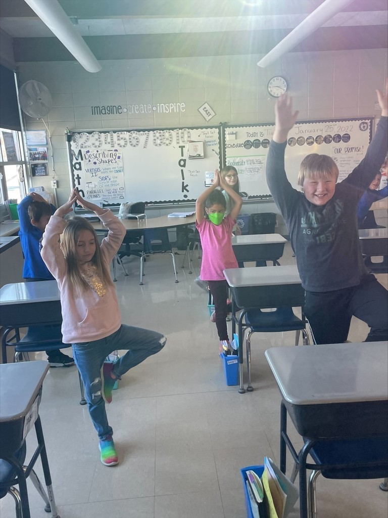 Student doing yoga