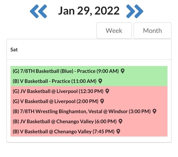schedule