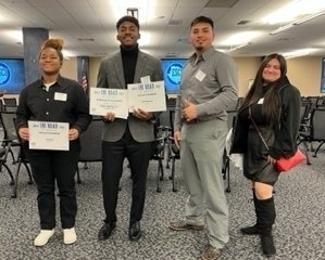 FBLA students with awards
