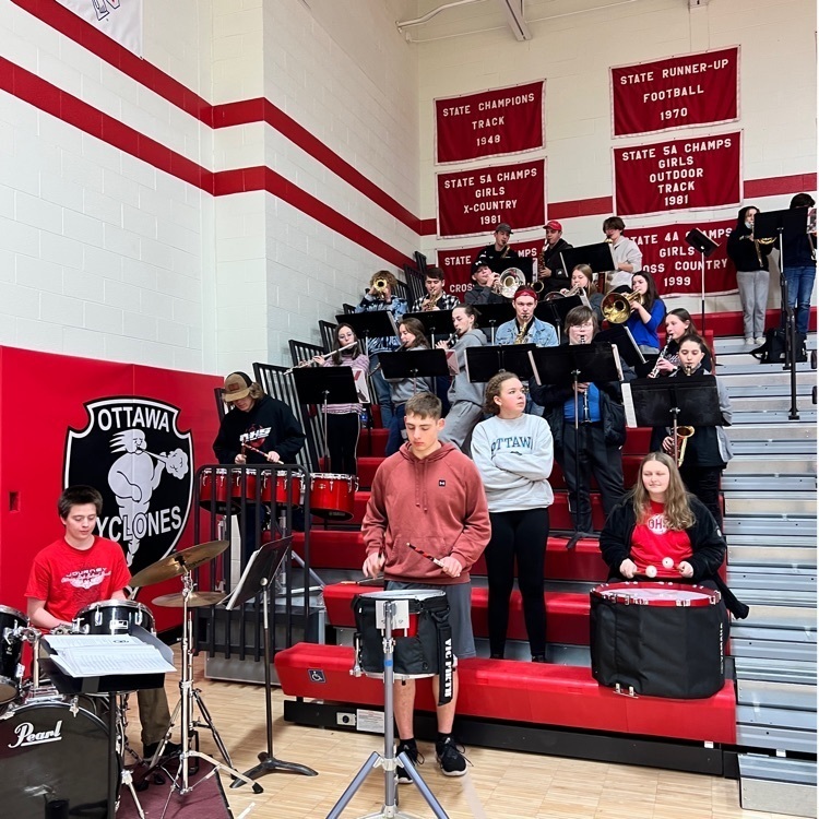 students playing instruments