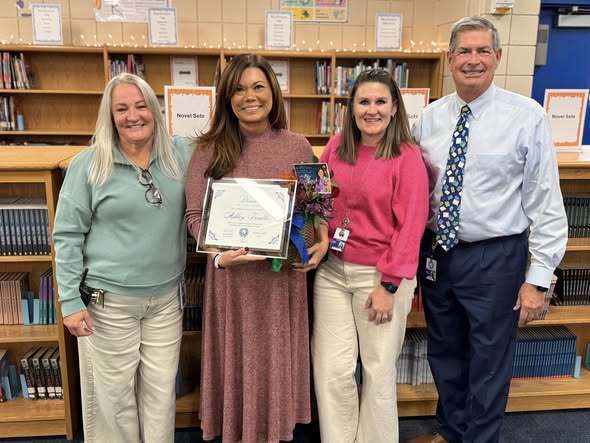 Mrs. Trimble with Mrs. Carmichael, Dr. Hart, and Mr. Mcqueen