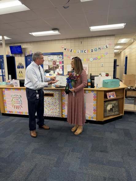 Mrs. Trimble being surprised by Mr. Mcqueen