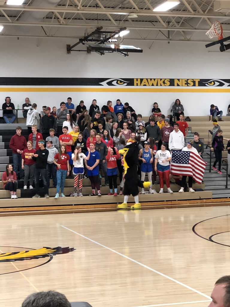The student section cheering loud!