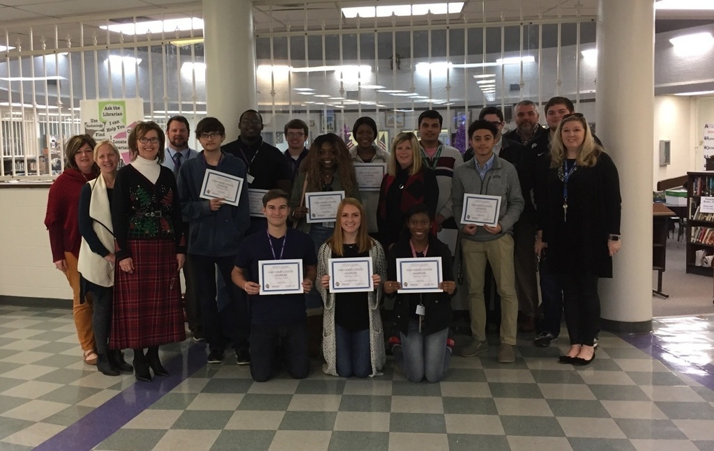 The Fort Prudhomme Chapter, NSDAR, honored the nominees for Daughters of the American Revolution's Good Citizen Award.  Students from Halls High School and Ripley High School were treated to lunch and were presented certificates in recognition of their qualities of Dependability, Leadership, Service, and Patriotism.  Pictured with DAR members Janice Craig-Koone, Regent, and Libba Burns, Superintendent Shawn Kimble, Ripley High School principal Stephen Byrd and counselor, Kim Kelley, and Halls High School principal Suzanne Keefe and counselor Shelley Smith are:  from Halls High School, Jacob, Hayden, and Jaylan; and from Ripley HIgh School, Jamesha, Seth, Lily Kate, Devrajsinh, Sam, Jalen, Austin, Brian, and Elysia.