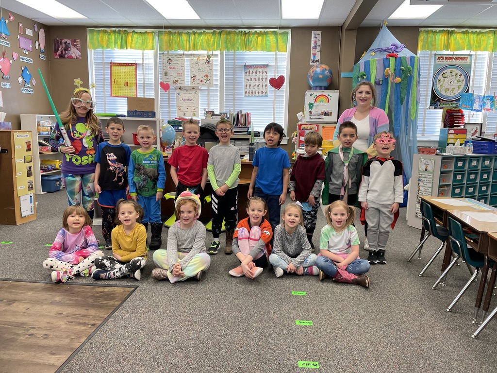 Kindergarten celebrated Wacky Friday on Feb 4th