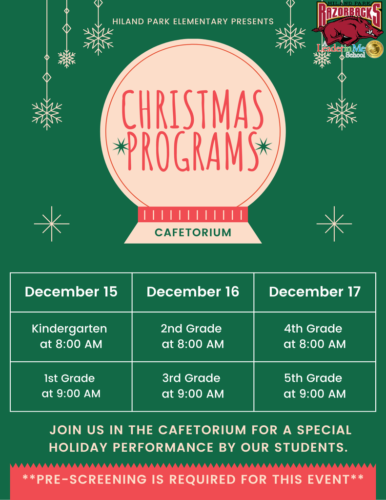 Christmas Program flyer 