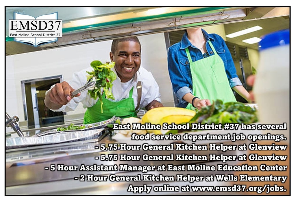 food service job posting graphic