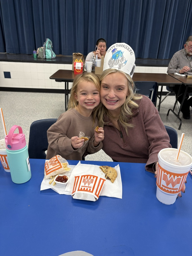 Happy Thanksgiving Our Cafeteria Ladies have once again outdid themselves. The meal was delicious and the company was great!Thank you for coming out and sharing our Schools Thanksgiving with us. We are so blessed to have you in our family❤️