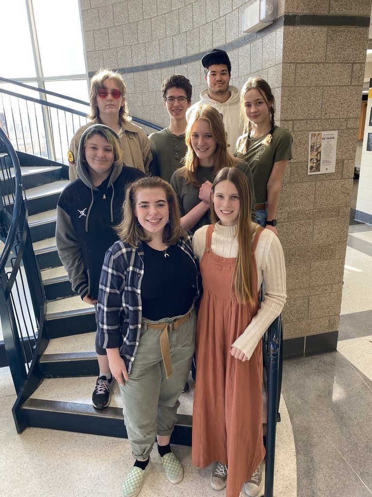 The cast of MPHS Large Group Speech One Act Play, And The Giants Fell