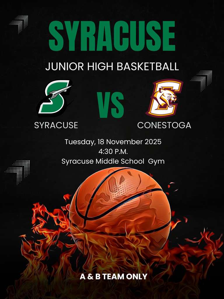 Junior High Boys Basketball at home vs Conestoga