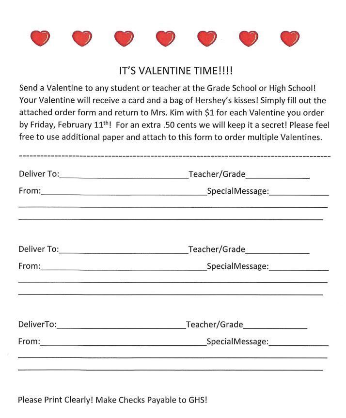 Valentine form