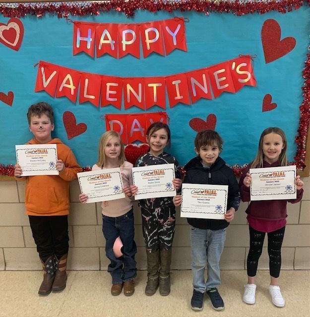 1st grade Students of the Month