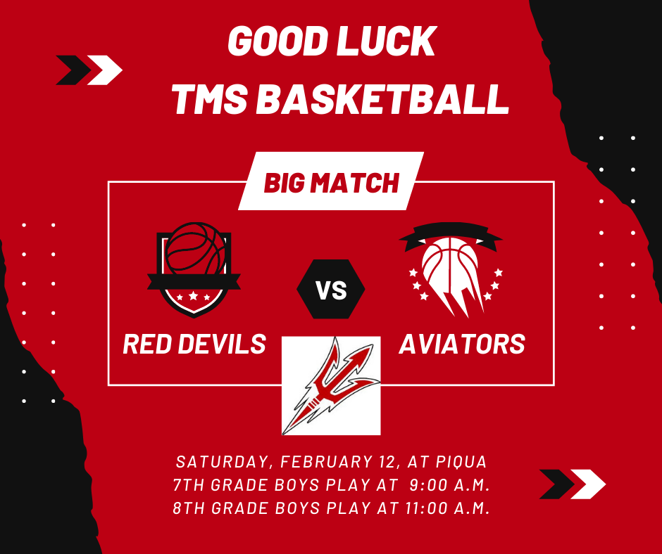 Good luck TMS Basketball Boys Team