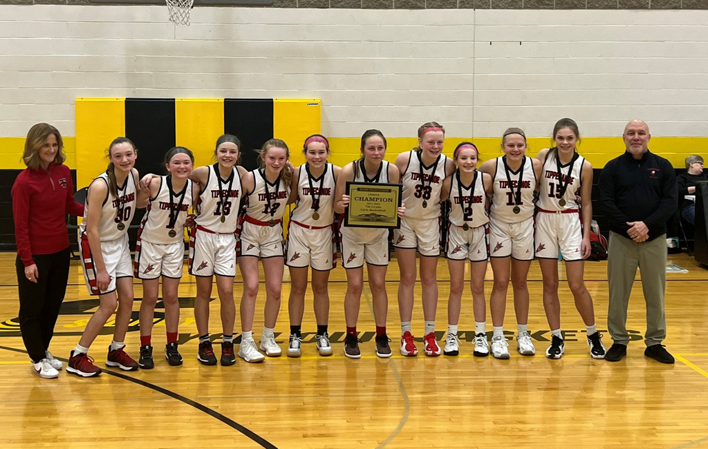 TMS 7th grade girls basketball team MVL champs