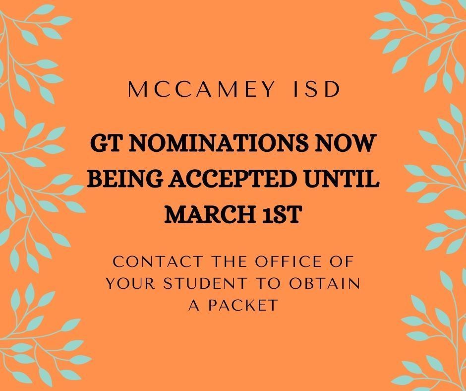 GT NOMINATIONS