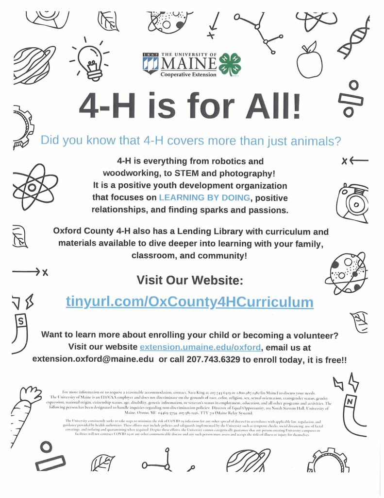 4-H For All Flyer