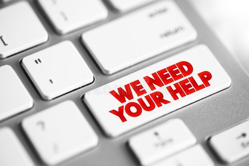 We need your help