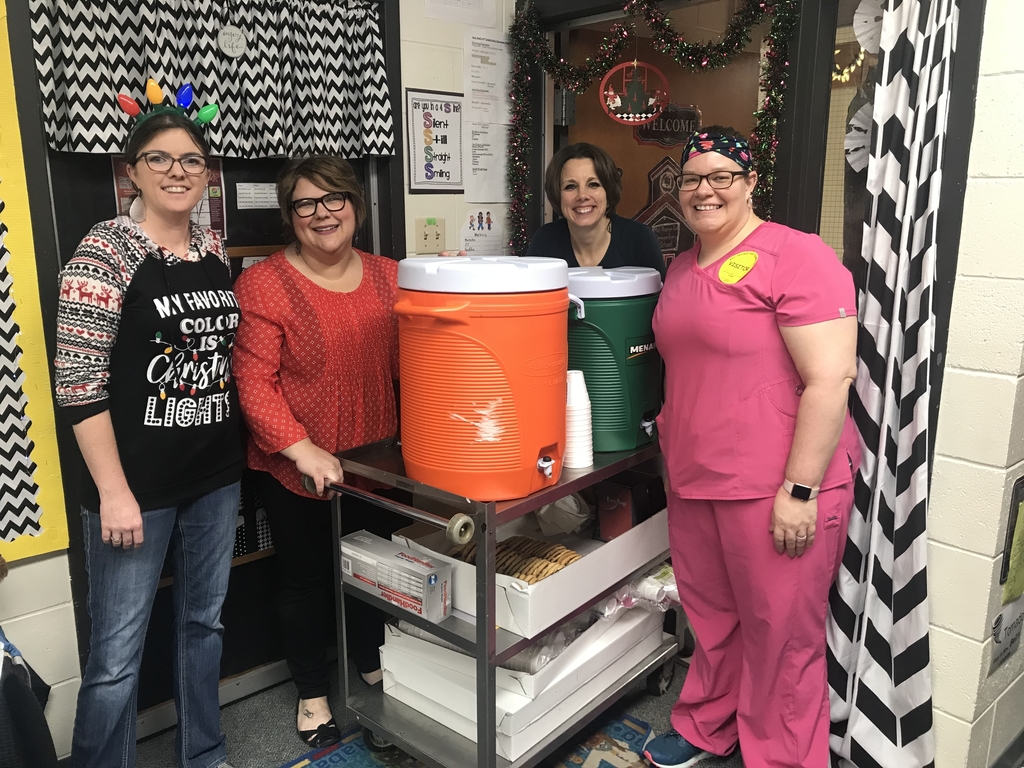Best. Day. Ever. Santa, Mrs. Claus & the Polar Express Conductor visited MP East Elementary! Thank you Mid-Prairie Student Boosters for the hot chocolate and chocolate chip cookies. ❤️🎄🎅🏻#mphawks