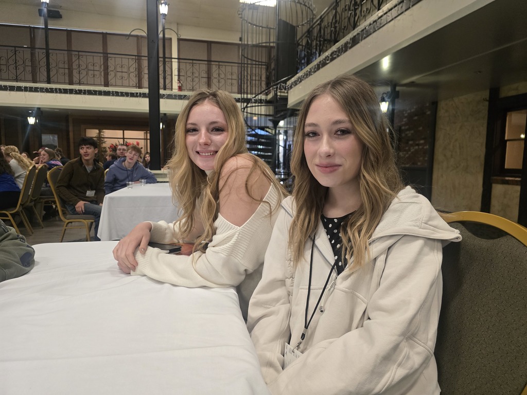 President of Student Council  Kitah Lowes and secretary, Kadence Blanchet