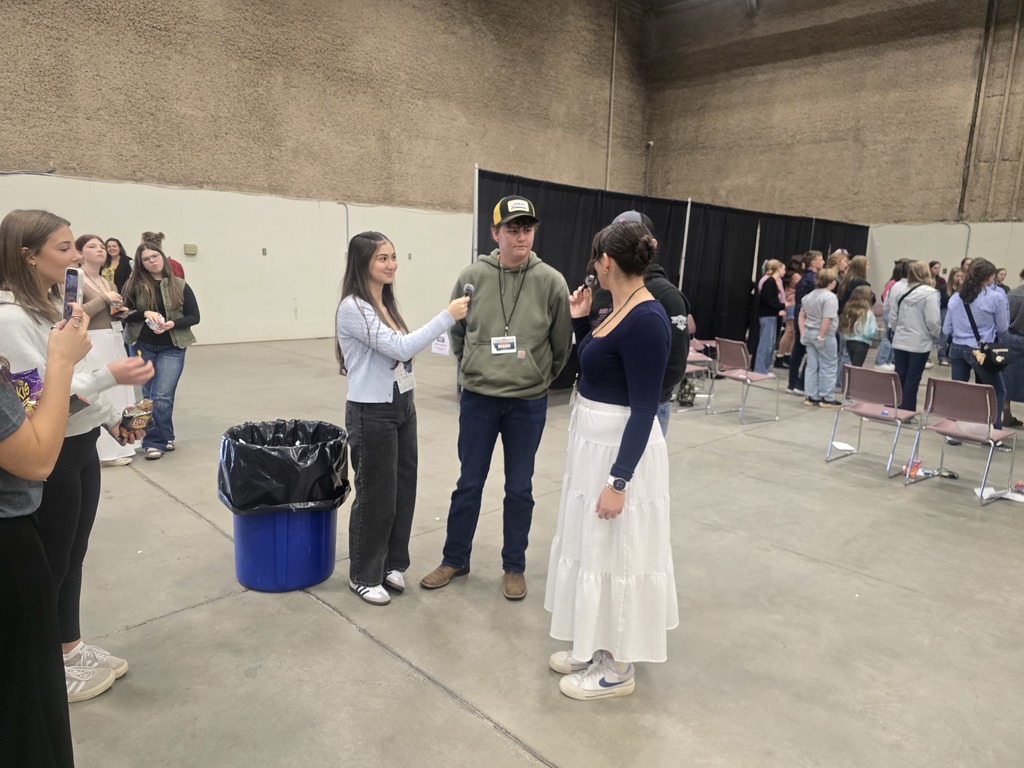 Being interviewed by other student council members