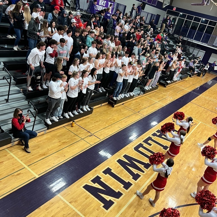 student section and kids cheering 